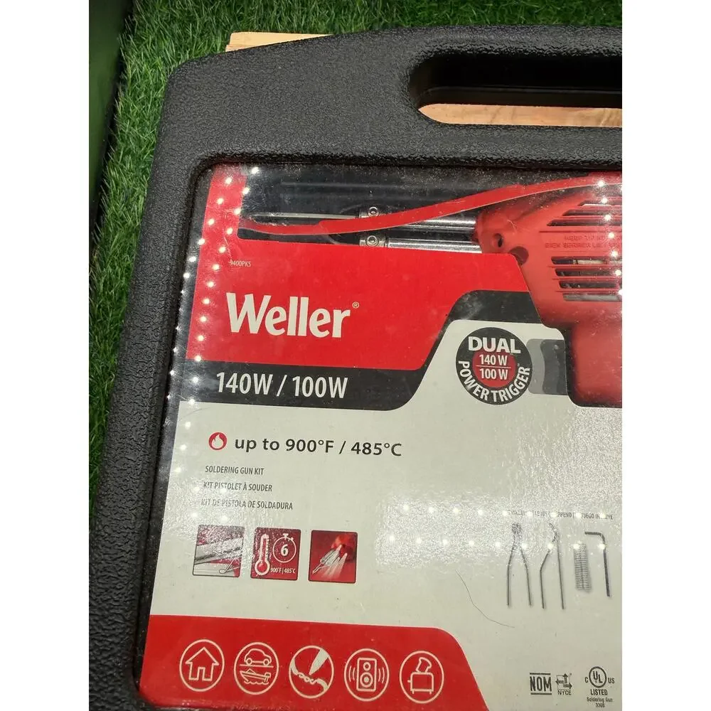 Weller Soldering Tool 140Ww/Triple LED Lights, Dual Temp Trigger &Case